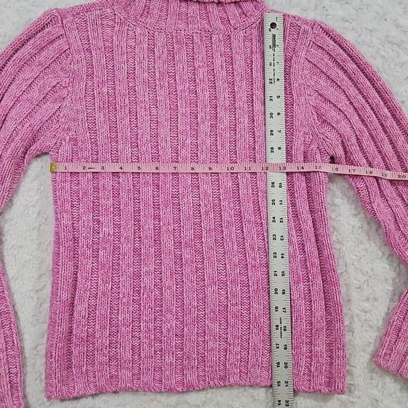 Y2K Aeropostale 2000s Womens size medium pink Shimmer turtleneck barbiecore - Picture 3 of 5